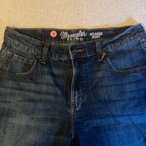 Wrangler Relaxed Fit Men's Dark Blue Jeans